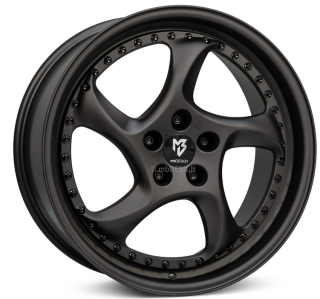 MB DESIGN TURBO S hliníkové disky 8,5x19 5x100 ET30 Schwarz stumpfmatt