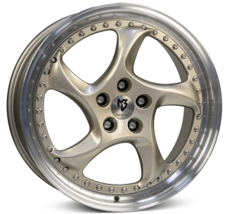 MB DESIGN TURBO S hliníkové disky 8,5x19 5x100 ET30 Champagner poliert