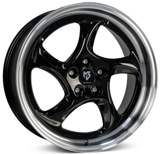 MB DESIGN TURBO hliníkové disky 9,5x19 5x112 ET40 Glanzschwarz poliert