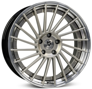 MB DESIGN VR3.2 hliníkové disky 10,5x20 5x112 ET33 Champagner Glanzschwarz poliert