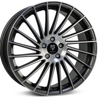 MB DESIGN VR3 hliníkové disky 7,5x18 5x100 ET33 Mattgrau poliert
