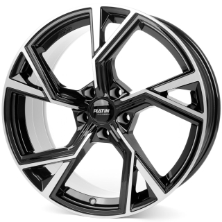 PLATIN P100 hliníkové disky 8,5x19 5x112 ET48 BLACK POLISHED