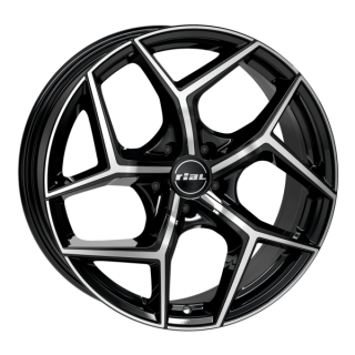 RIAL SALENTO hliníkové disky 8x18 5x112 ET40 diamant-schwarz frontpoliert