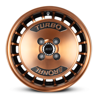 RONAL R10 TURBO hliníkové disky 7x15 4x100 ET28 COPPER MATT-FRONT DIAMOND CUT