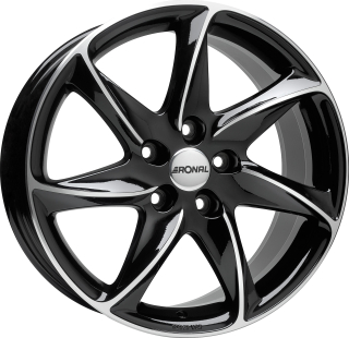 RONAL R51 hliníkové disky 7x16 5x120 ET45 JETBLACK-FRONTKOPIERT