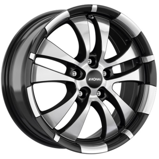 RONAL R59 hliníkové disky 7,5x18 5x112 ET50 JETBLACK-FRONTKOPIERT