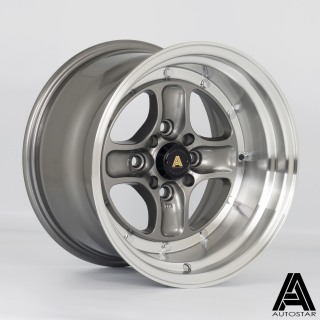 AUTOSTAR Classic hliníkové disky 9x15 4x100-114,3 ET0 RLGunmetal