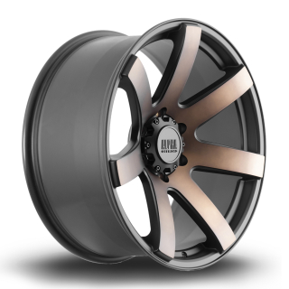 ALPHA OFFROAD Gauntlet hliníkové disky 9x20 6x139,7 ET30 SBlackBronze