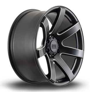 ALPHA OFFROAD Gauntlet hliníkové disky 9x20 6x139,7 ET10 SBlackMilled
