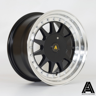 AUTOSTAR Raider hliníkové disky 7,5x15 4x100-108 ET20 RLBlack