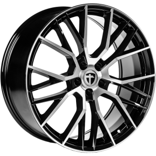 TOMASON TN23 hliníkové disky 8,5x20 5x112 ET33 Black Diamond Polished