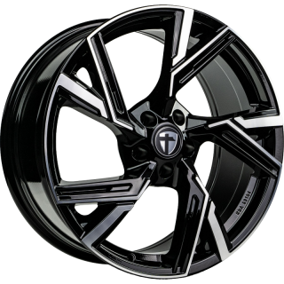 TOMASON AR1 hliníkové disky 8x18 5x112 ET43 black diamond polished