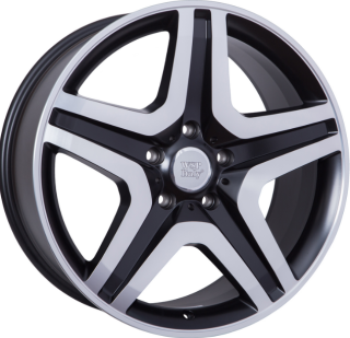 WSP W775 MIYAGI MERCEDES hliníkové disky 9,5x20 5x130 ET50 DULL BLACK F POLISHED