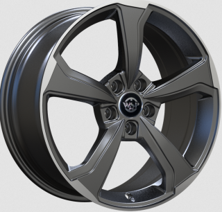 WSP WD005 FORMENTERA SKODA hliníkové disky 7x18 5x112 ET43 MATT GM POLISHED