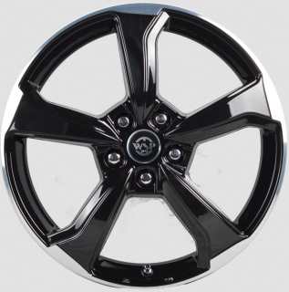 WSP WD005 FORMENTERA SKODA hliníkové disky 7x18 5x112 ET43 GLOSSY BLACK POLISHED