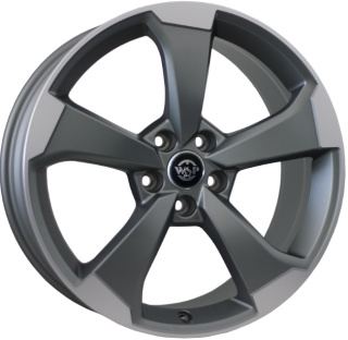 WSP W572 LIPARI AUDI hliníkové disky 8,5x19 5x112 ET46 MATT GM POLISHED