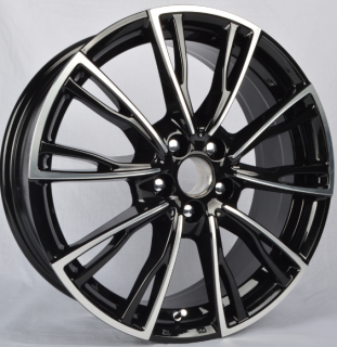 WSP WD006 LUGANO AUDI hliníkové disky 7,5x17 5x100 ET36 GLOSSY BLACK POLISHED
