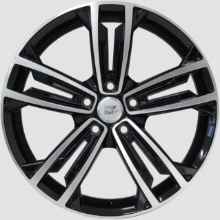 WSP W471 NAXOS VW hliníkové disky 7,5x18 5x112 ET49 GLOSSY BLACK POLISHED