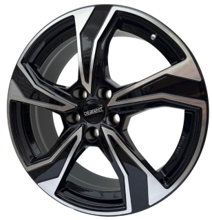 DEZENT KB dark hliníkové disky 7x17 5x112 ET40 Leštená čelná plocha / čierne lakovanie