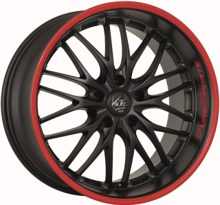 BARRACUDA VOLTEC T6 hliníkové disky 8x18 5x120 ET33 Mattblack Puresports / Color Trim rot