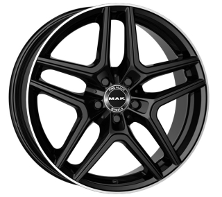 MAK AURUM hliníkové disky 8x19 5x112 ET40 GLOSS BLACK MIRROR RING