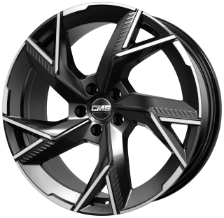 CMS C41 hliníkové disky 8,5x20 5x130 ET35 Part Diamond Black Gloss