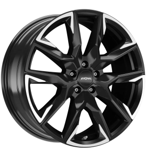 RONAL R71 hliníkové disky 10,5x21 5x130 ET64 JETBLACK-MATT-HORNKOPIERT